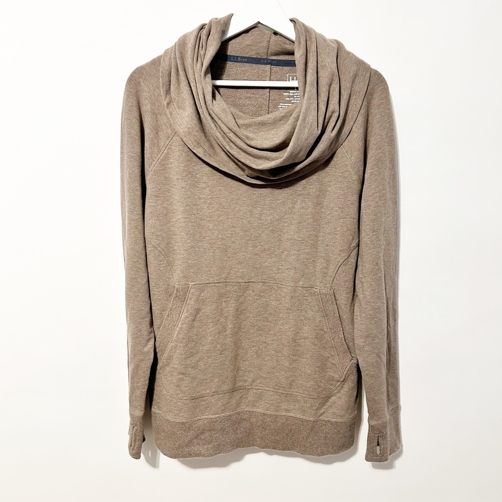 LL Bean Cowl Funnel Neck Sweater Size L